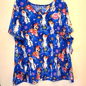 Womens Olaf 3xl scrub top
